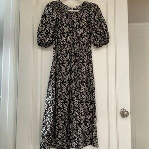 The Great. Ravine Dress in Cottonwood Floral Midi Puff Sleeve Cottagecore‎ sz 2